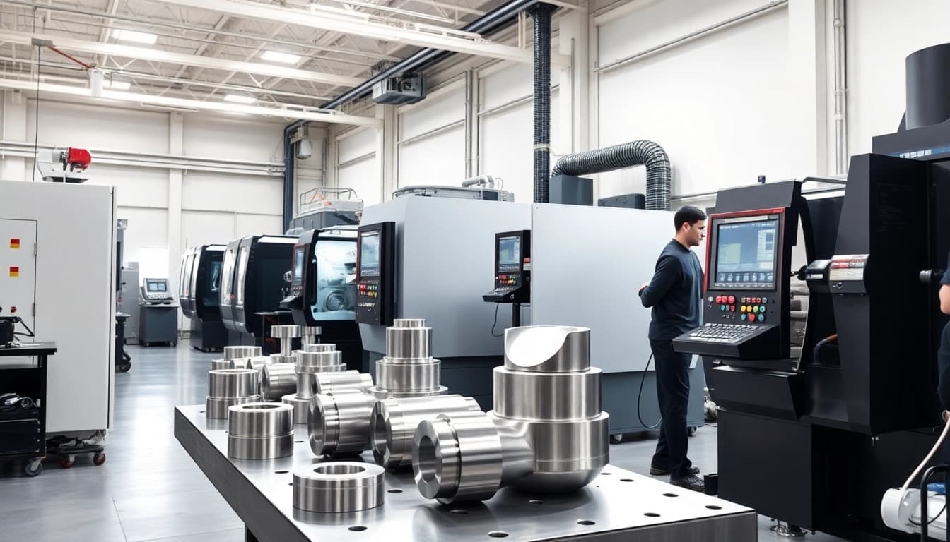 CNC drehteile Fertigung mit modernen Maschinen und erfahrenen Techniker.