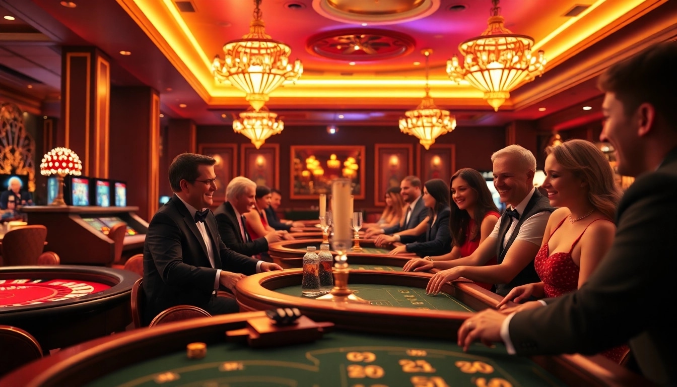 Erlebe spannende Spiele im online casino schweiz mit luxuriösen Tischarrangements und lebendiger Atmosphäre.