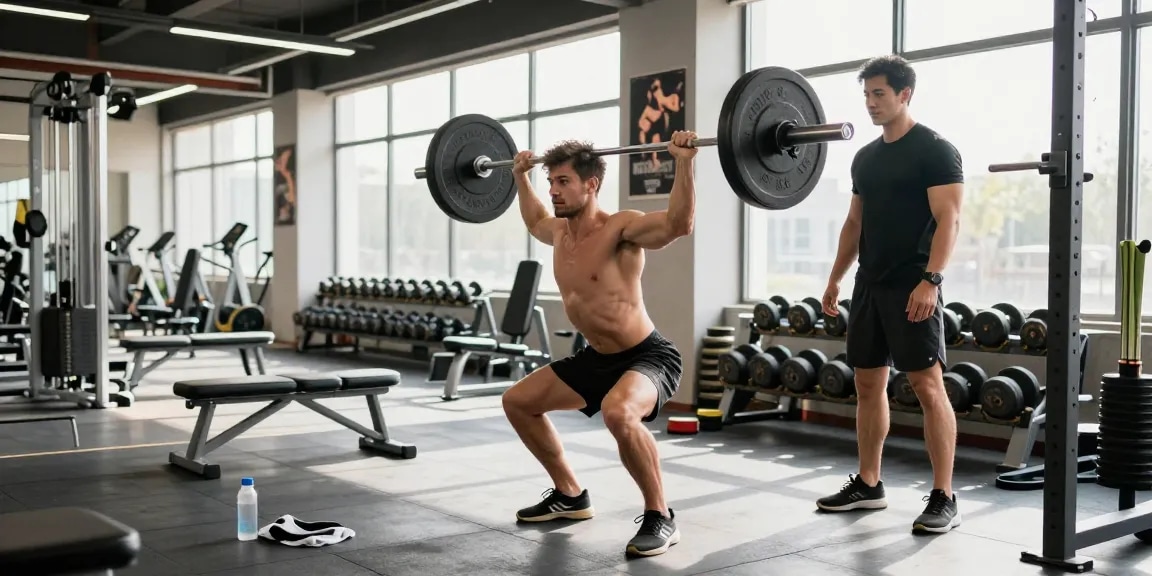 Anabolika Shop Deutschland - Bodybuilder hebt Gewichte in einem modernen Fitnessstudio und zeigt Engagement für Fitness und Muskelwachstum.