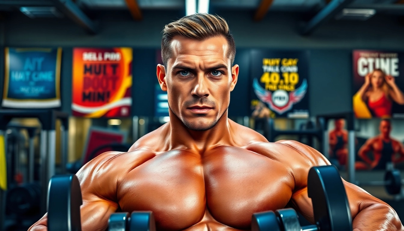 Trenbolon kaufen für effektives Muskeltraining in einem modernen Fitnessstudio.