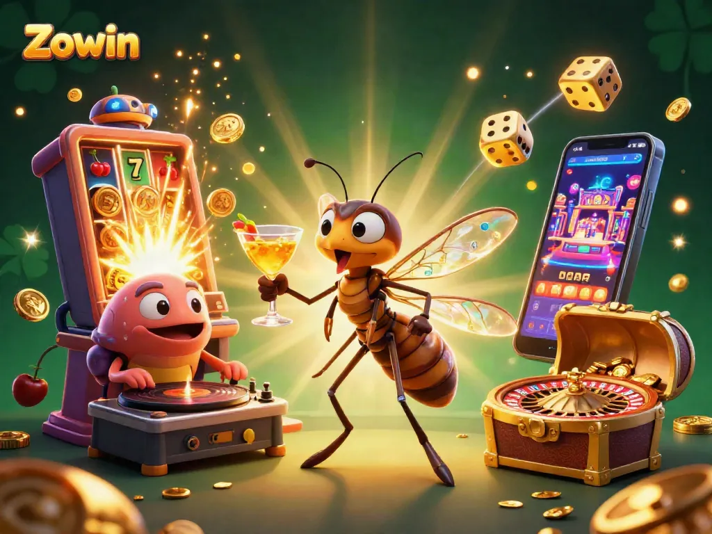 Zowin offers thrilling gameplay experiences with vibrant 3D characters and dynamic casino elements.