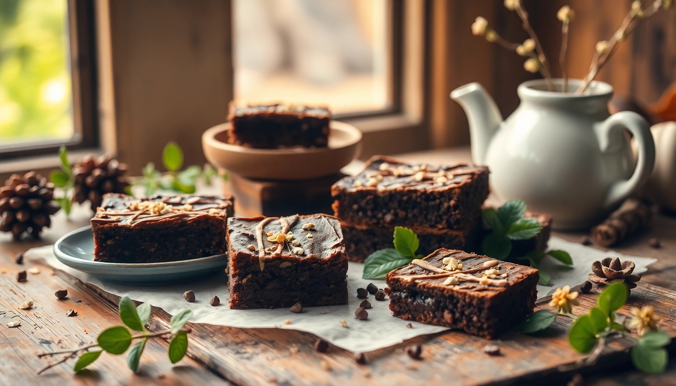 Genießen Sie köstliche hashbrownies, frisch aus dem Ofen, perfekt zum Entspannen und Schlemmen.