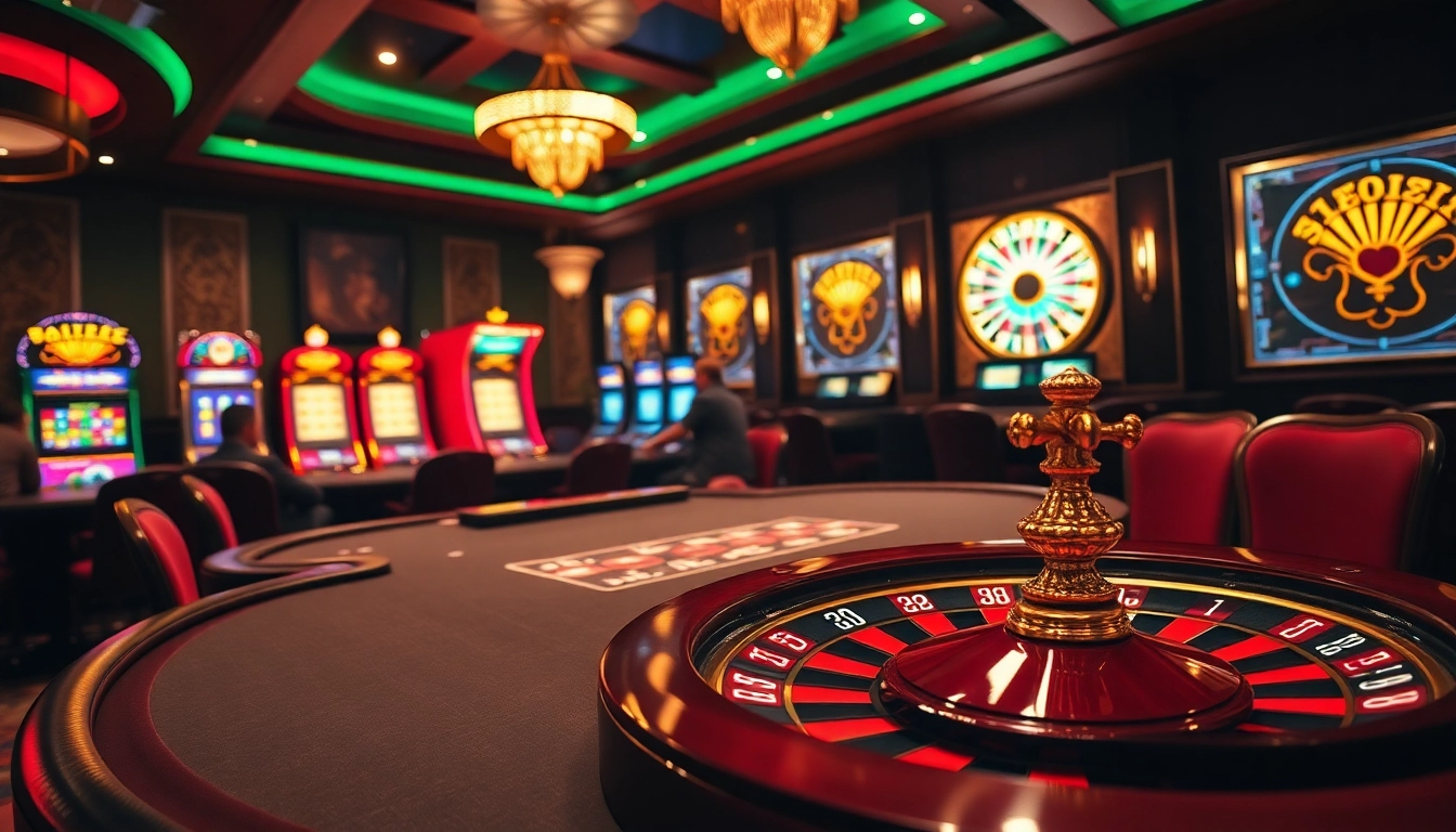 Players engaged at a luxurious casino table with Hidden Wiki digital motifs in the background.