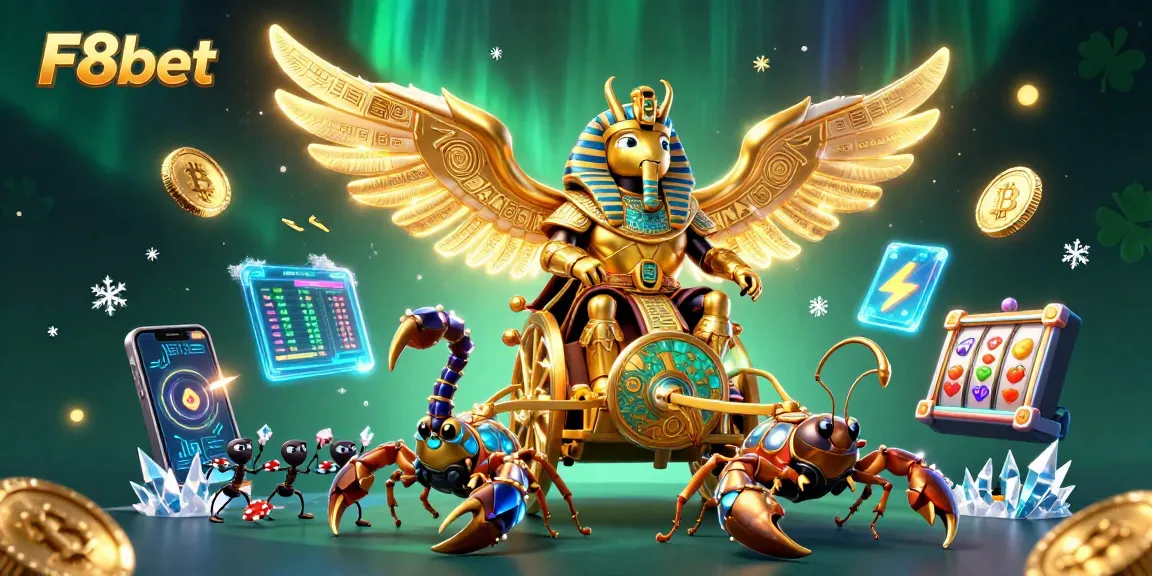 Experience F8bet with an action-packed illustration of an epic gambling scene featuring astoundingly rich casino elements.