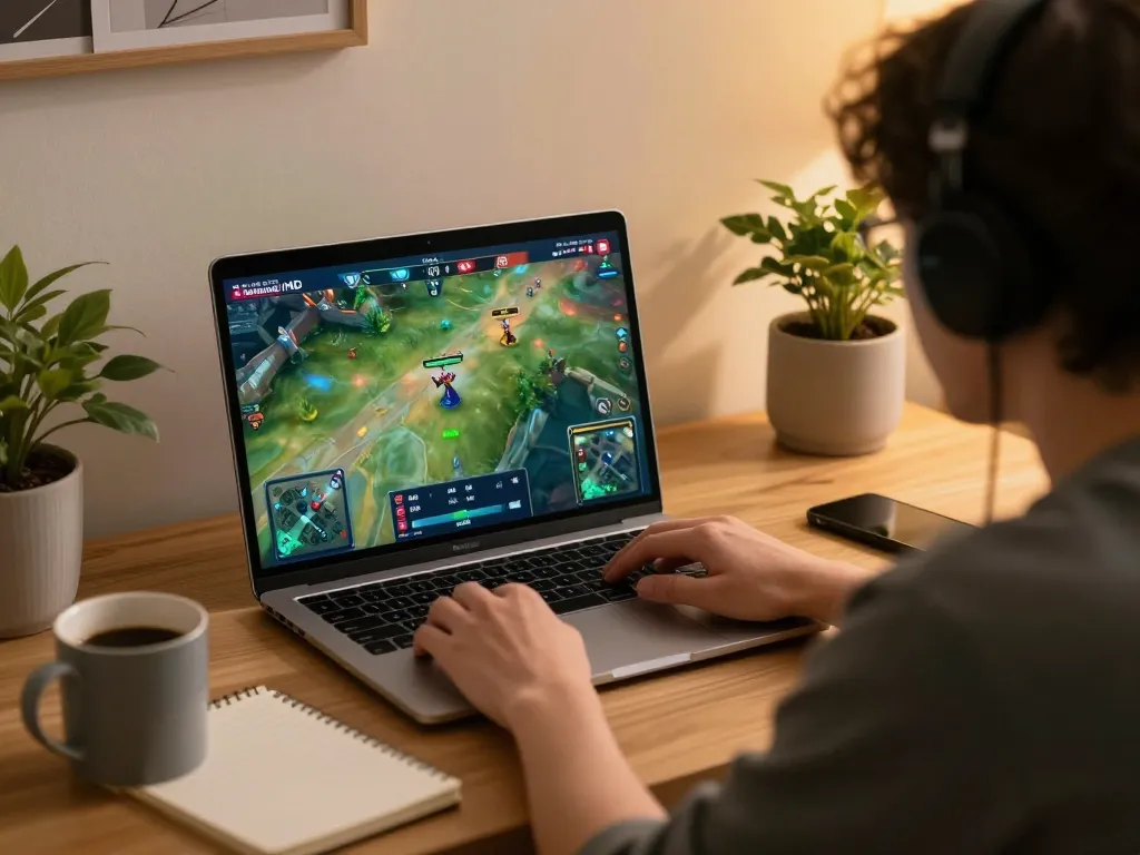 Xem đá gà thomo HD phát trực tiếp trên laptop, thể hiện trải nghiệm chơi game hấp dẫn