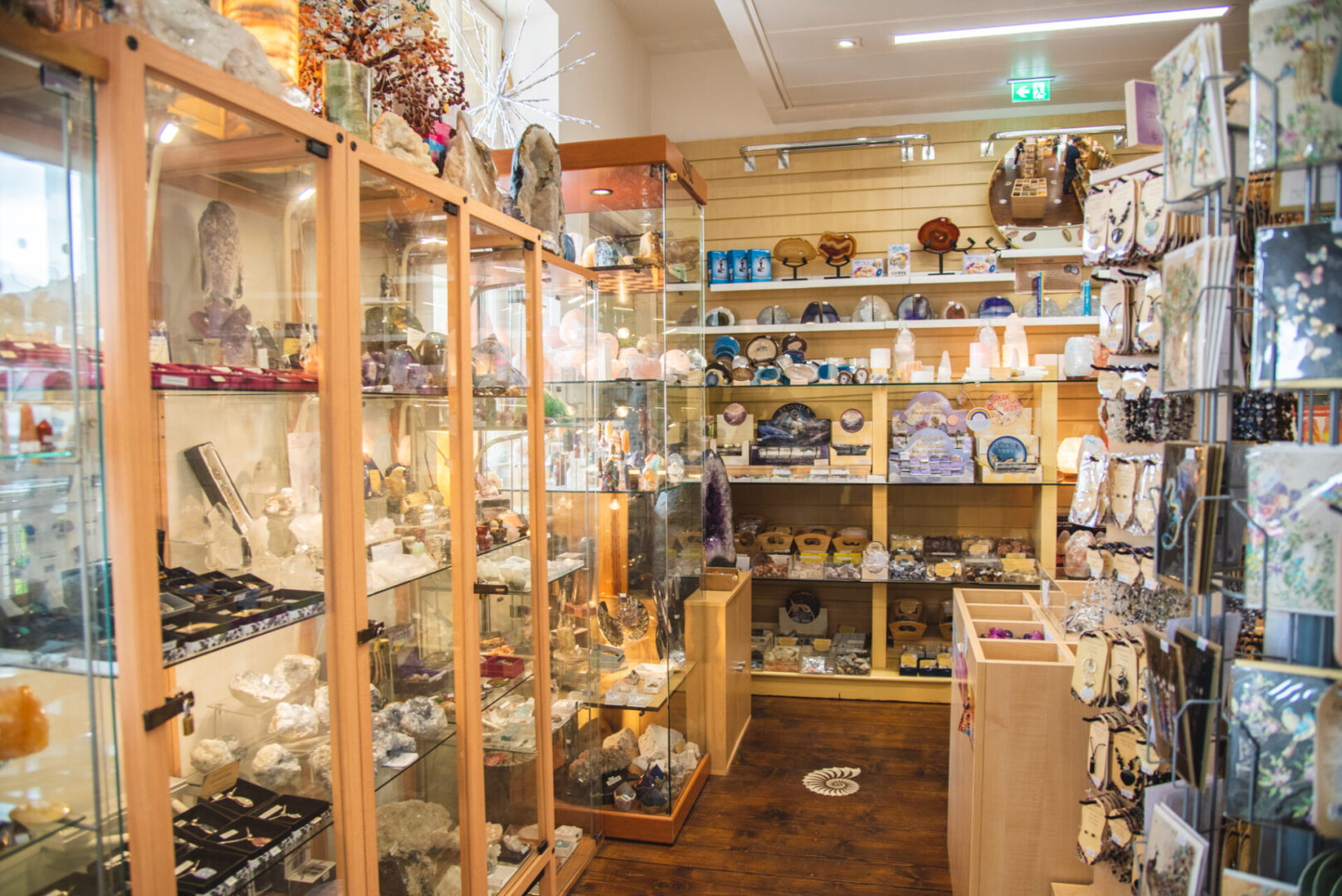 Kristall Shop voller Energie und Leichtigkeit