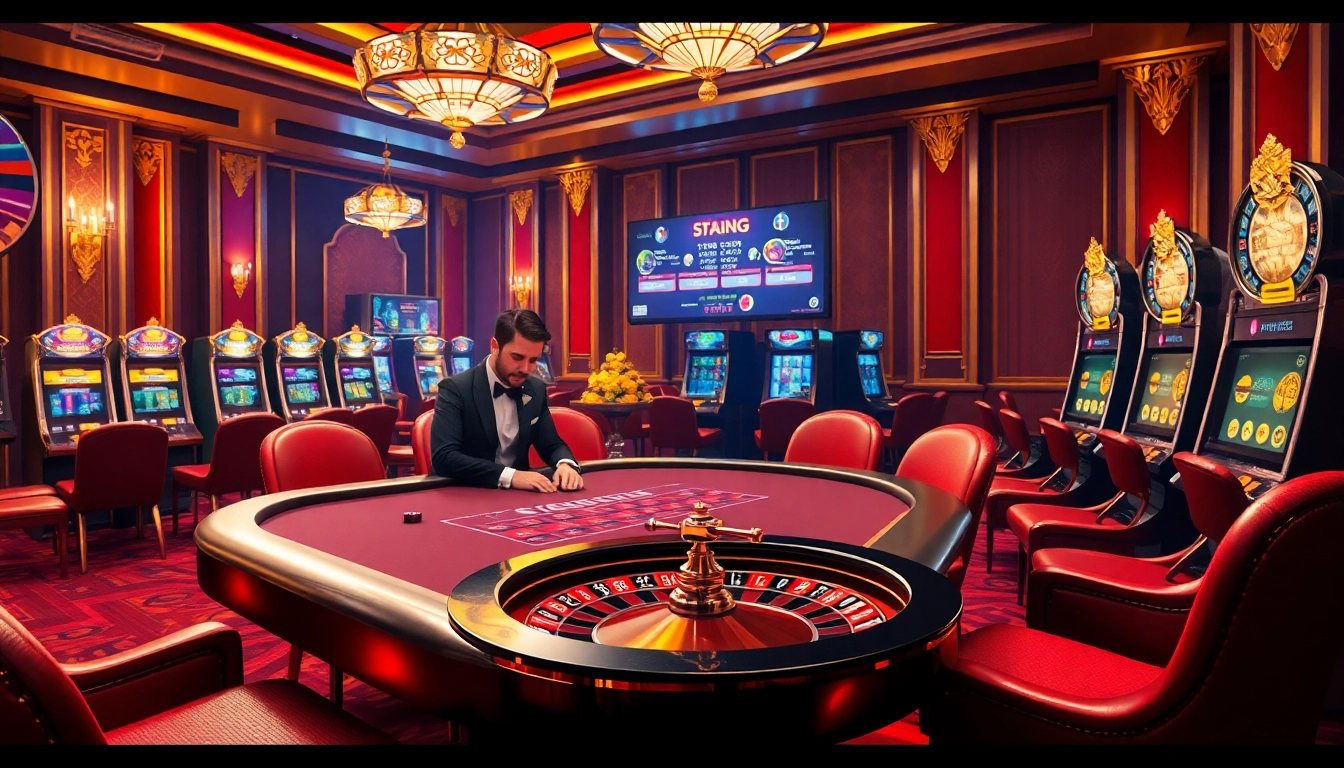 Experience the thrill of s8 com casino gaming with poker tables, vibrant roulette, and slot machines.