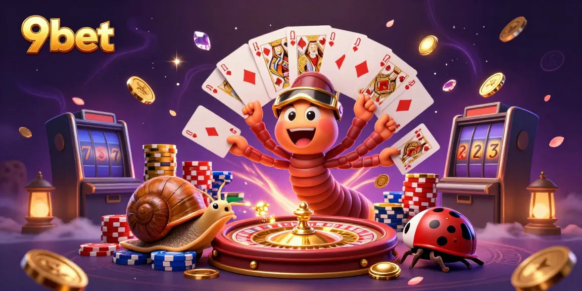 Experience thrilling action with 9bet's dynamic live casino featuring colorful characters.