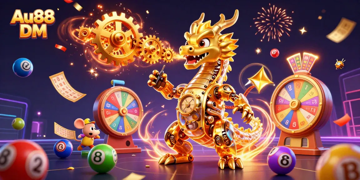 Engage in fun and exciting gameplay at Au88 DM with vibrant casino elements streaming around!