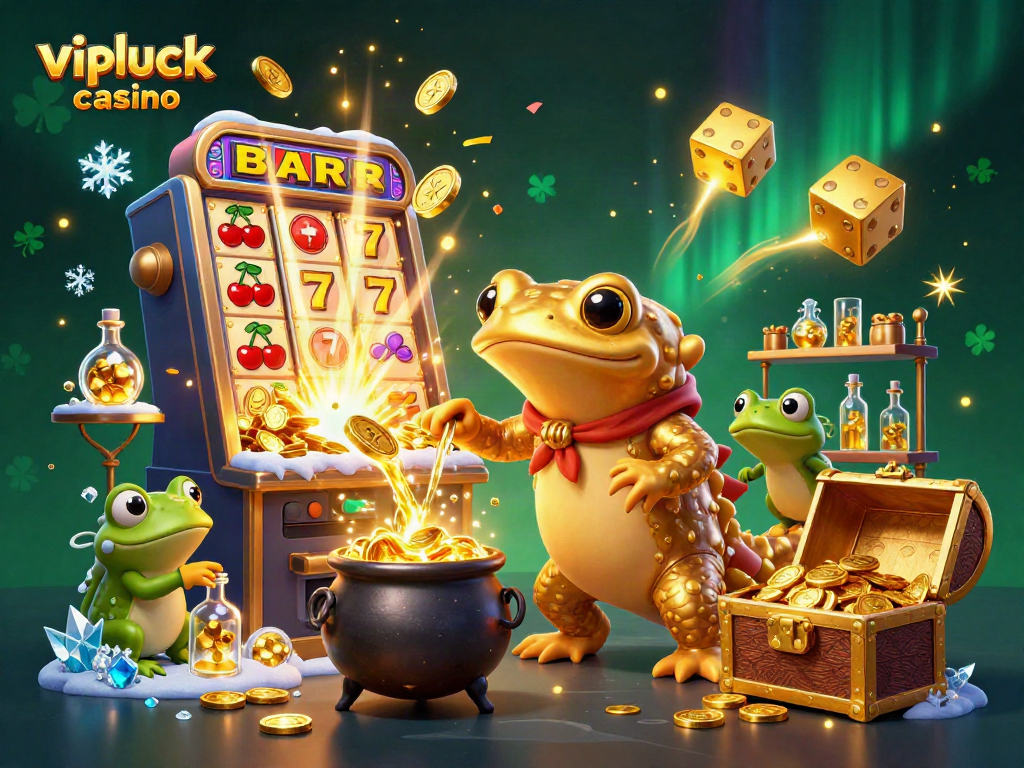 Experience thrilling wins at vipluck casino with golden salamander alchemist and vibrant gaming elements.