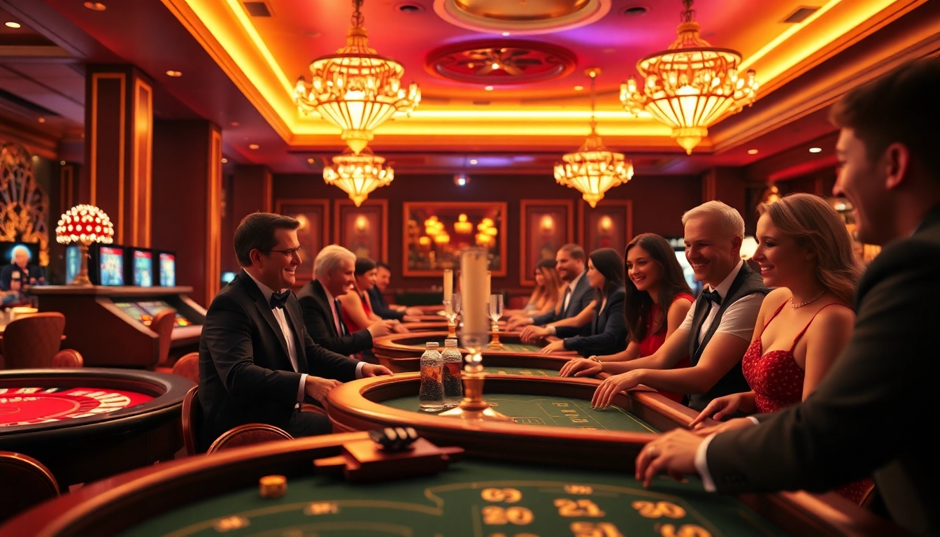Erlebe spannende Spiele im online casino schweiz mit luxuriösen Tischarrangements und lebendiger Atmosphäre.