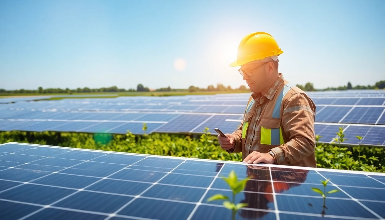 Photovoltaik Leads optimieren durch Techniker in nachhaltiger Umgebung analysieren
