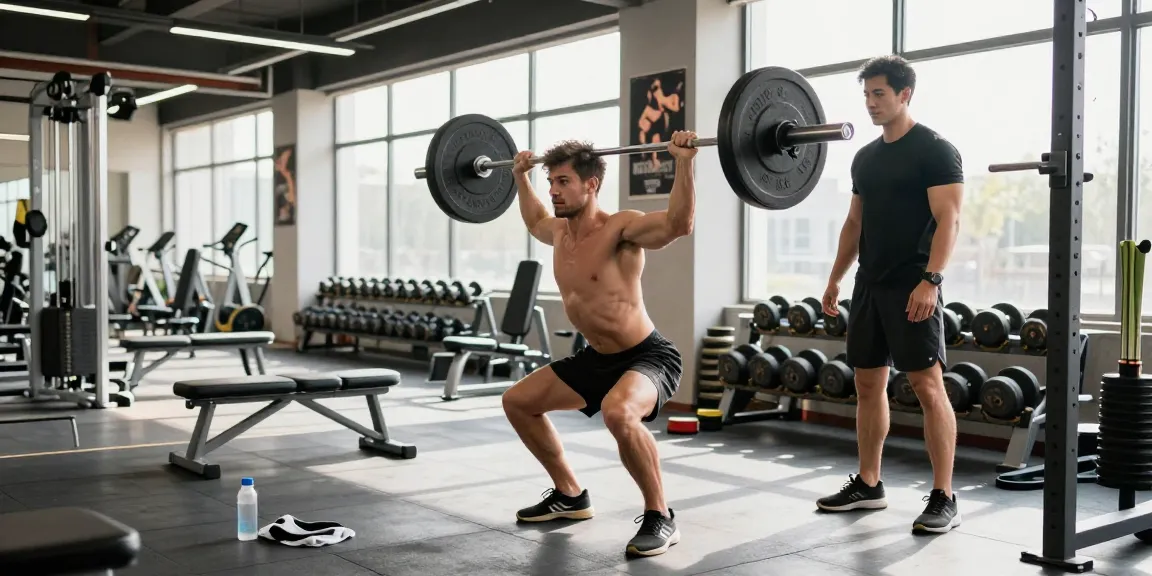 Anabolika Shop Deutschland - Bodybuilder hebt Gewichte in einem modernen Fitnessstudio und zeigt Engagement für Fitness und Muskelwachstum.