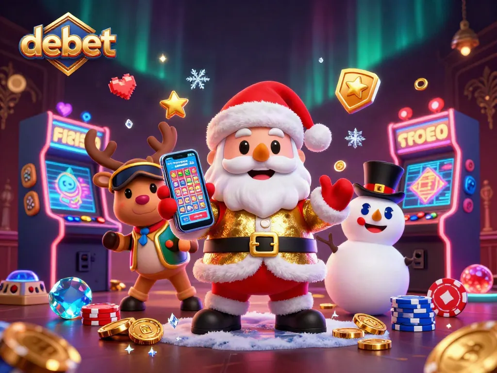 Join the festive fun with debet's cartoon casino characters while winning on jackpot slots!