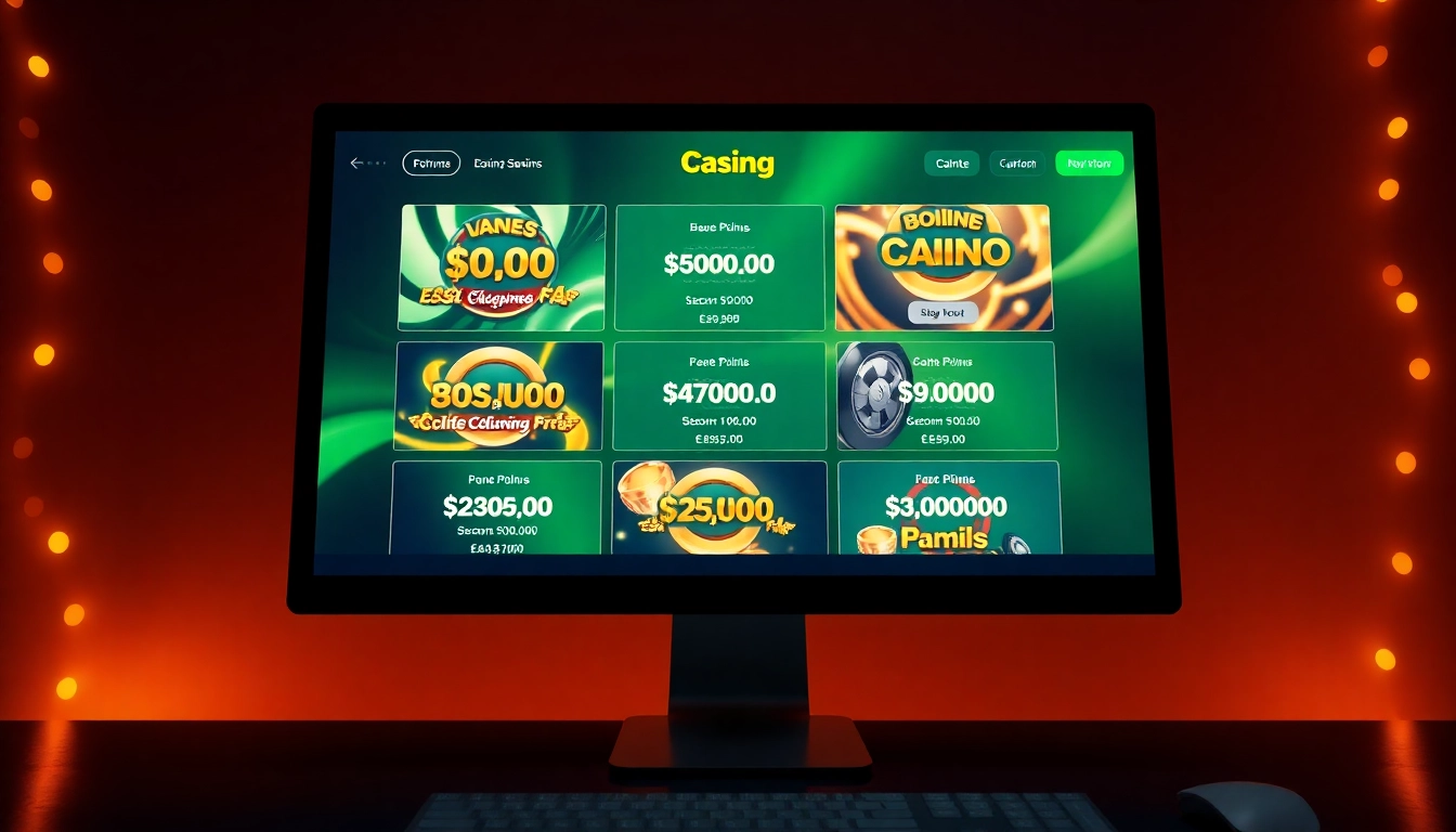 Discover exciting casino bonus ohne einzahlung deutschland offers on a sleek computer display with vibrant colors.