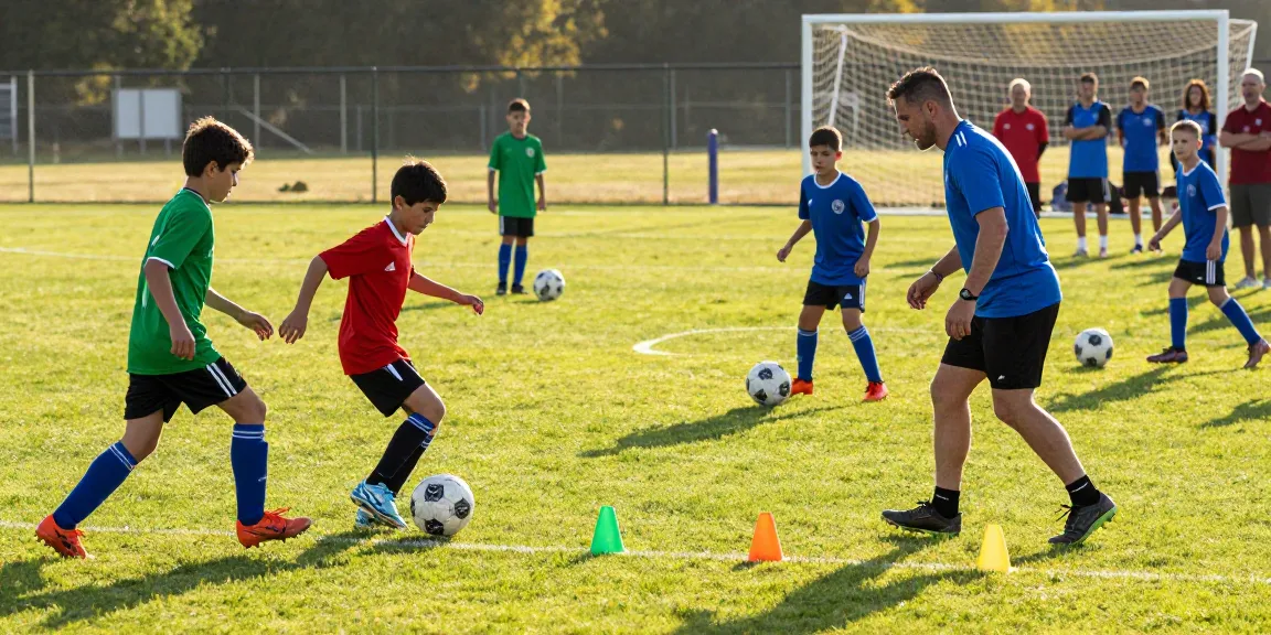Junge Spieler trainieren mit Mantom Fußbällen, um fußball günstig kaufen zu können.
