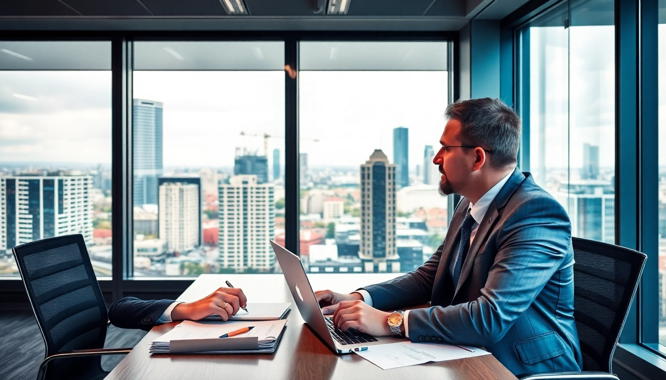 Headhunter Wiesbaden berät Bewerber in einem modernen Büro mit Ausblick auf die Stadt.