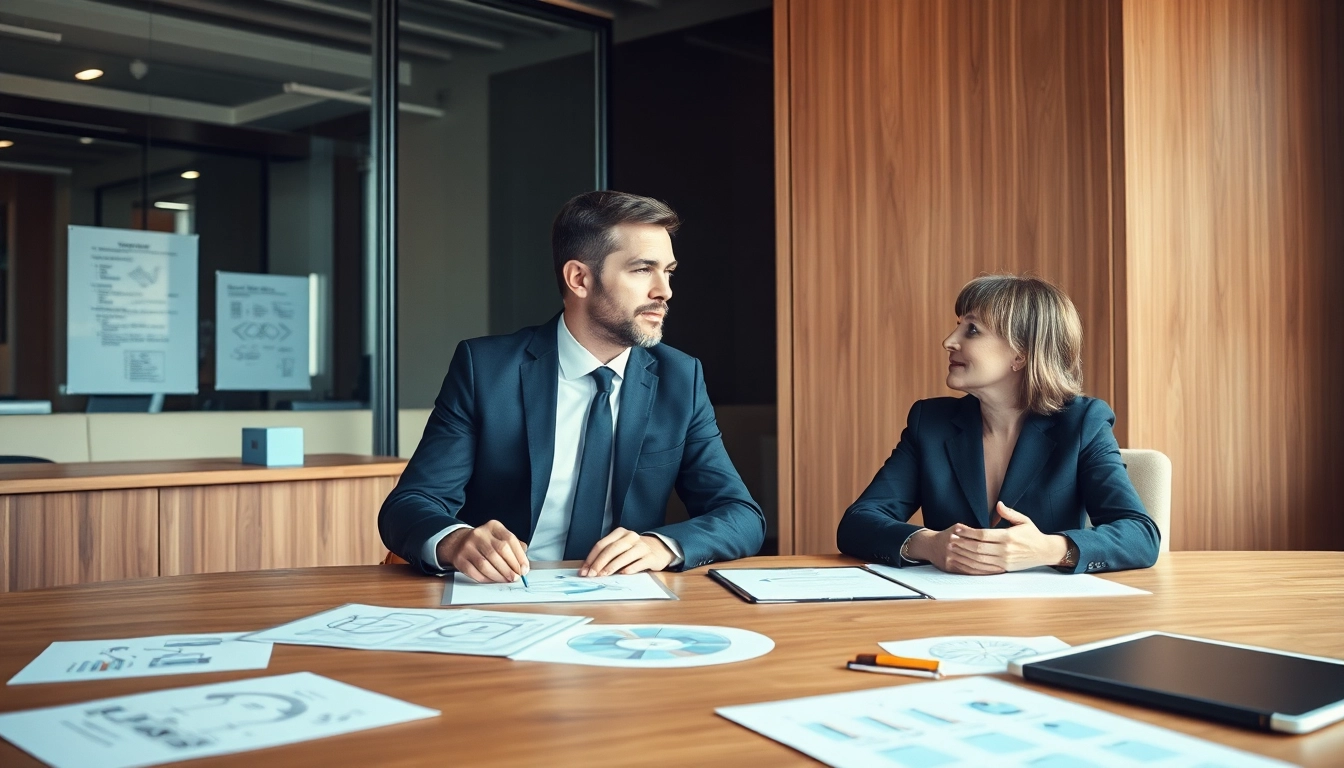 Headhunter Karlsruhe in einem professionellen Gespräch mit einer Führungskraft.
