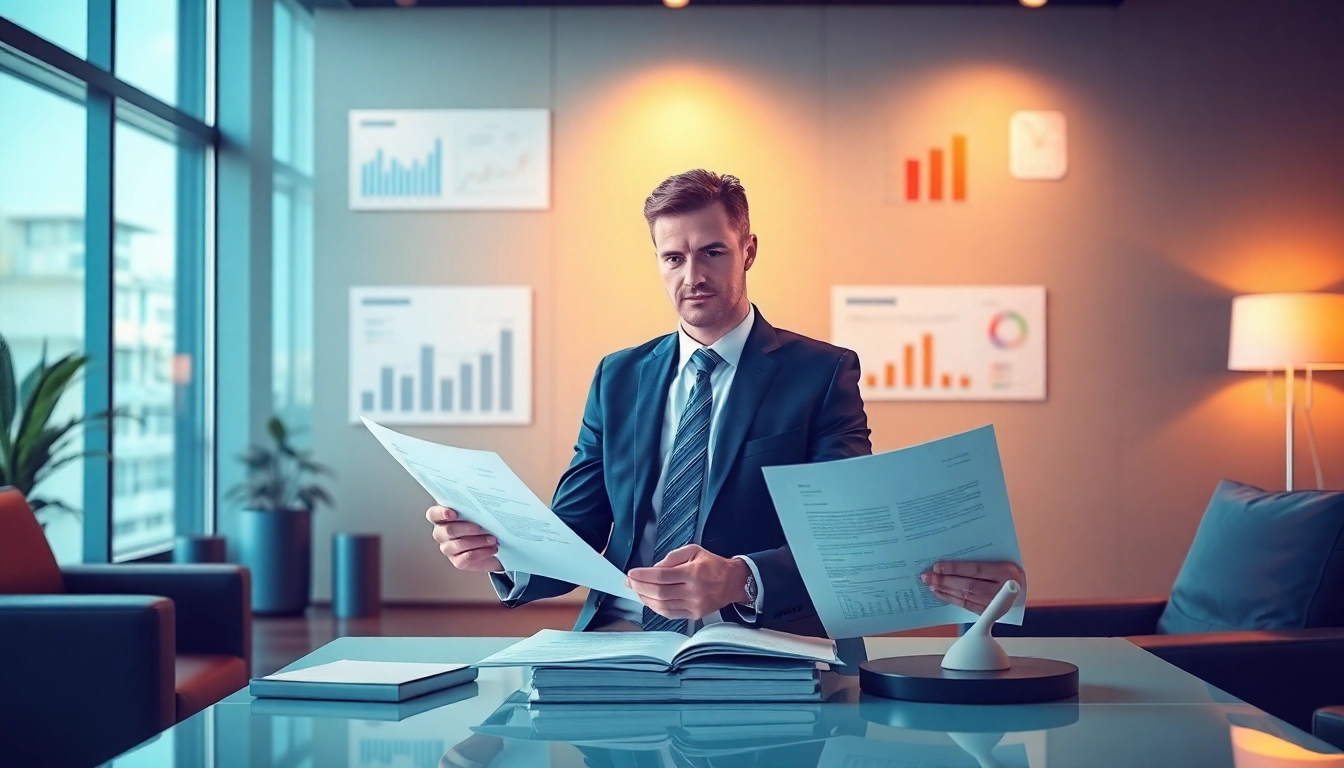 Headhunter Geschäftsführer führt im Büro Interviews und Sichtung von Lebensläufen.