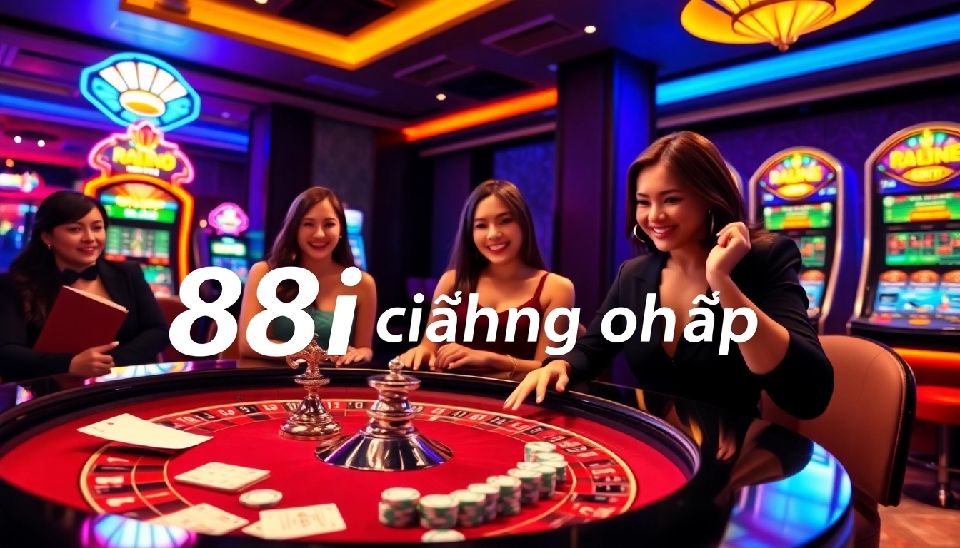 Engaging casino scene depicting players at a roulette table for 88i đăng nhập action.
