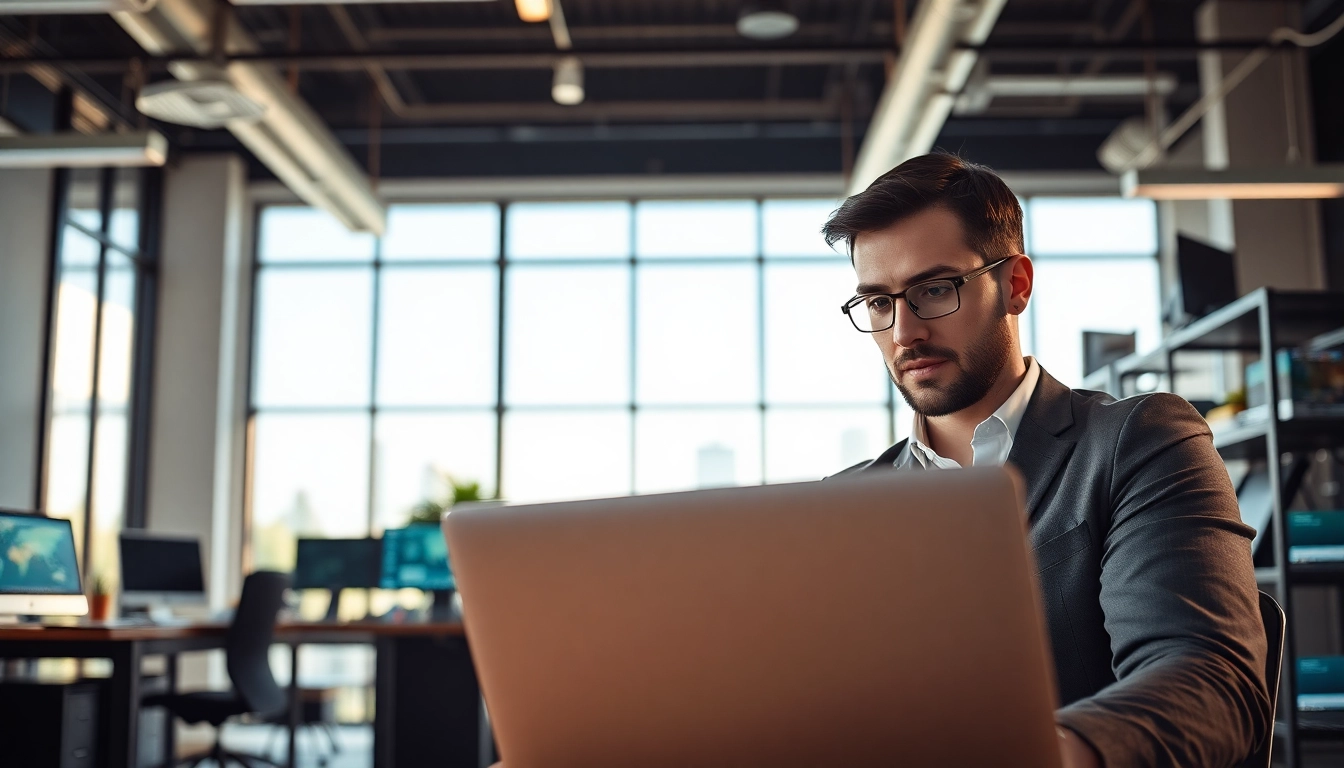 Headhunter IT engaging with candidates in a modern office environment.