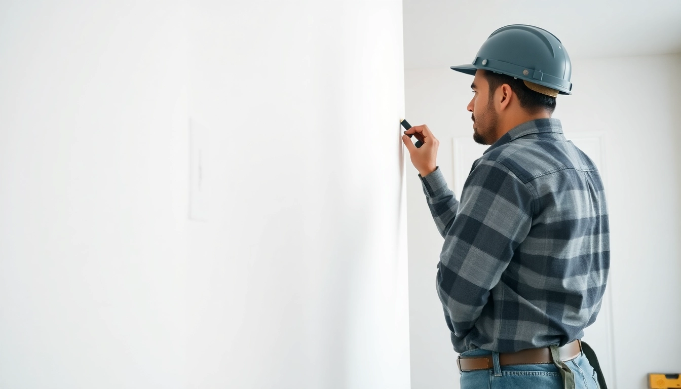 Expertly installing drywall in a modern home environment, showcasing craftsmanship and precision.