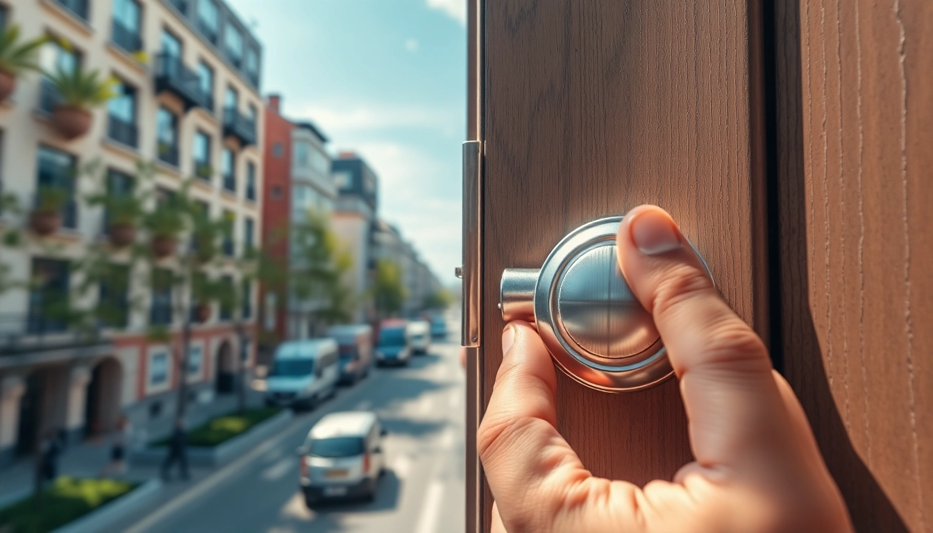 Schlüsselnotdienst Berlin bei der Notöffnung eines Haustürschlosses in Berlin.