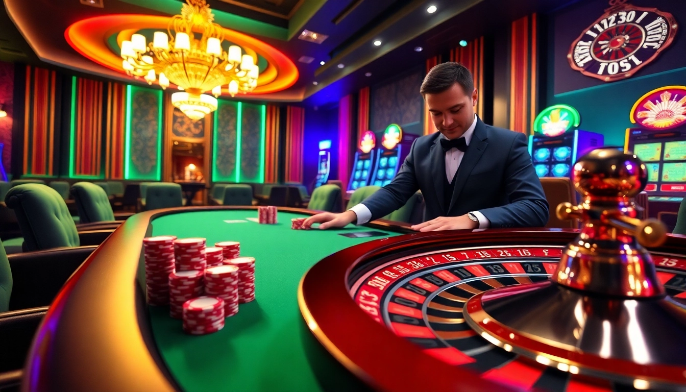 Experience the thrills at nhà cái bl555's high-stakes poker table, surrounded by luxury gaming elements.