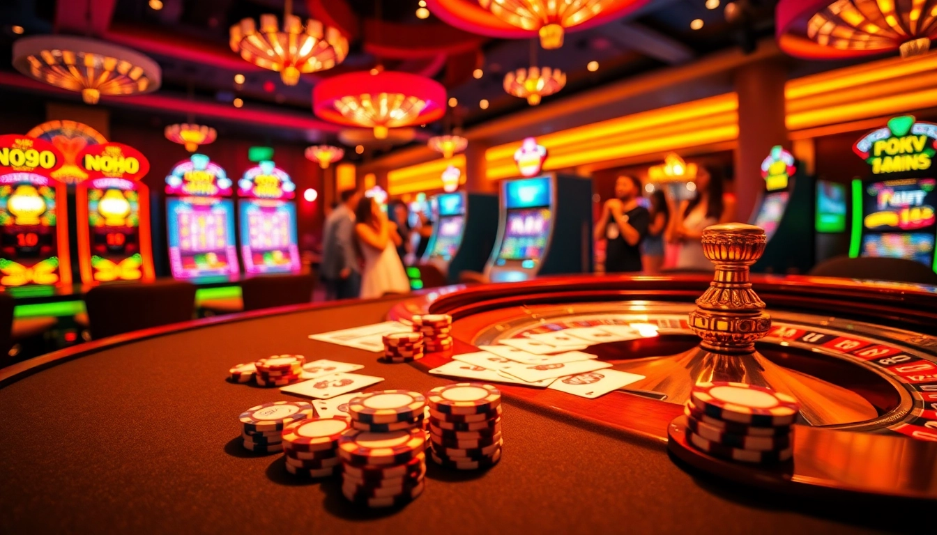 Nohu90 offers an engaging casino experience with stunning poker tables and vibrant slot games.