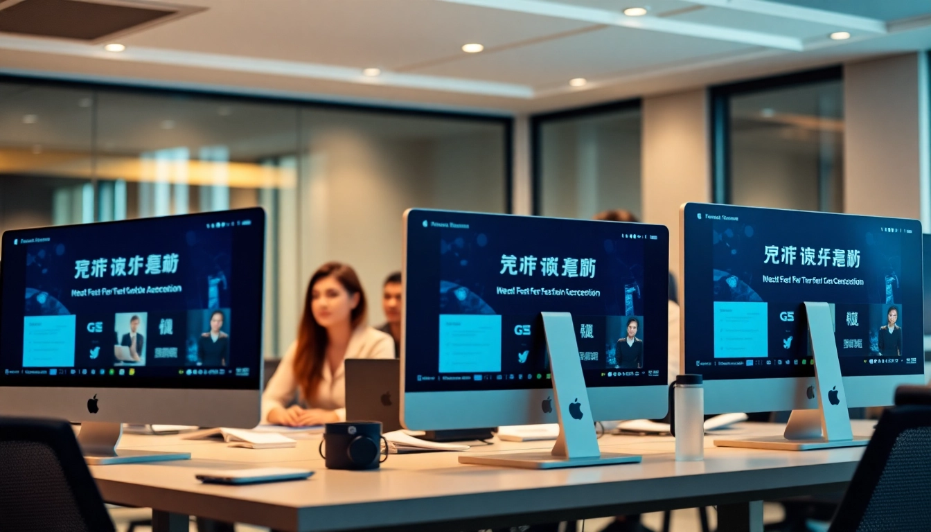 快连官网 展示团队在快速互联网连接下使用先进技术进行安全协作。