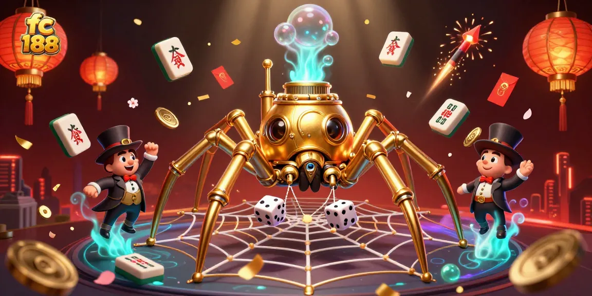 Engage in dynamic gaming action with fc 188's exclusive steampunk-themed casino illustration.